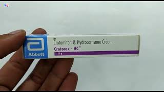 Crotorax Hc Cream  Crotamiton amp Hydrocortisone Cream Uses  Crotorax Hc Cream uses Side effects [upl. by Gee]