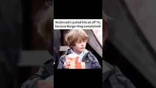 McDonald’s pulled this ad off TV because Burger King complained [upl. by Samuele]