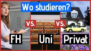 FH vs Uni vs PrivatStudium Die Vor und Nachteile [upl. by Erasaec]