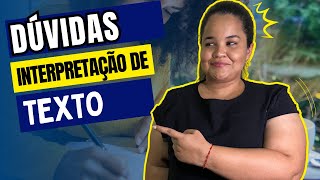 Dúvidas sobre Interpretação de texto e CoesãoCoerência [upl. by Nnylrahc]