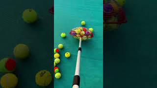 The Ultimate Tennis Ball Collection Tool Fast and Easy smalleyes games dropshot righthand [upl. by Xaviera571]