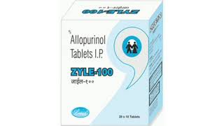 ZYLE 100 mg Tablets Allopurinol Tablets IP [upl. by Laen643]