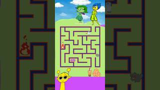 INSIDE OUT 2  Help Joy find her way to food through sprunki hard maze insideout2 animation [upl. by Drusilla967]