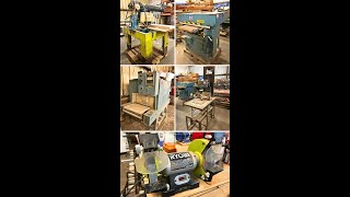 Business Liquidation Woodworking Equipment Forklift Tools Lumber amp More [upl. by Franz]