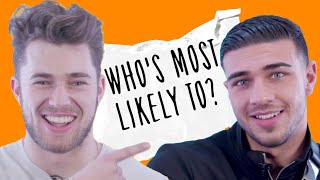 Love Islands Curtis Pritchard and Tommy Fury play Whos Most Likely To [upl. by Ocsic]