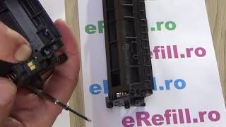 HP CF217A 17A  How to remove and install chip HP M102  M130 [upl. by Ranilopa]