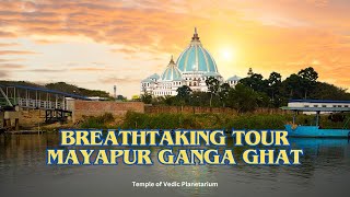 TOVP Magic The Majestic Ganga Ghat in Mayapur  tovp mayapur [upl. by Aehcim]