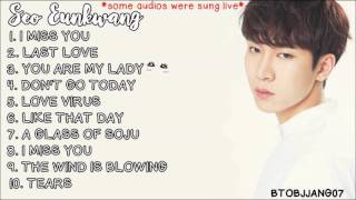 BTOB Seo Eunkwang 서은광 Songs Compilation [upl. by Almita125]