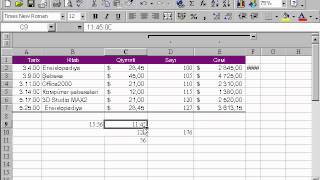 Microsoft Excel 2003 Azərbaycanca  Dərs 23 Xanalar və verilənlərin daxil edilməsi [upl. by Colligan559]