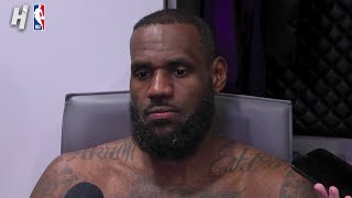 LeBron James talks win vs Raptors Postgame Interview 🎤 [upl. by Tecil]