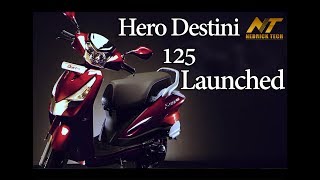 Hero Destini 125 Launched  Price Specifications Features User Review [upl. by Amocat]