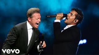 Luis Miguel Y David Bisbal quotContigo Aprendíquot En Vivo [upl. by Eneli698]