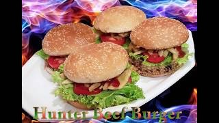 Hunter Beef Burger recipe  Homemade Simple Hunter Beef Burger Recipe [upl. by Gardia]