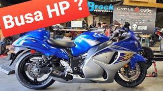 2015 Suzuki Hayabusa dyno tune with Brocks Performance Alien Head 2 Exhaust [upl. by Golliner]