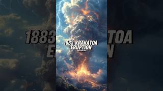 1883 Krakatoa Eruption Indonesia disaster volcano shorts [upl. by Eillil308]