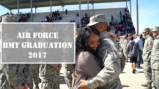 Air Force BMT Graduation Vlog  Part 1 [upl. by Naedan804]