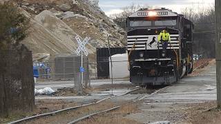 Industrial Spur Railroading  Chasing a NS Rock Train [upl. by Maryanne]