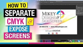 How to Separate your CMYK Process Art and Expose Screens [upl. by Alveta]