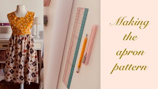 How to make an apron  Pattern tutorial [upl. by Norrek]