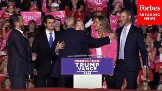 BREAKING NEWS Trump Invites Don Jr Tiffany Eric And Their Spouses On Stage At PA Rally [upl. by Ellivro]