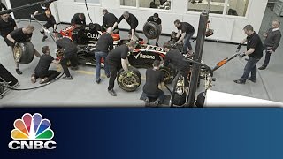 Lotus F1 Pitstop Practice  One Second in F1  CNBC International [upl. by Jonna]