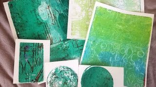 Gift Journal Part 1  Gelli Printing Technique with Styrofoam [upl. by Katy589]