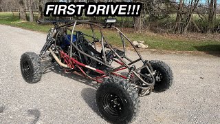 FIRST TEST DRIVE GSXR 600 cross kart build [upl. by Nylhsoj274]