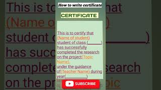 How to Write certificate MDP Project [upl. by Idas]