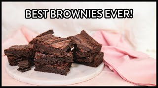 The Best Vegan Brownies Youll Ever Eat  Fudgy Chocolate Brownies  Le Bon Baker [upl. by Alur]