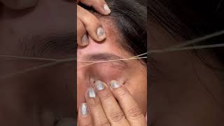 Threading eyebrow threading tutorial [upl. by Alyda378]