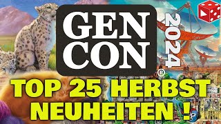 🔥 Heißer Brettspielherbst Die TOP 25 GEN CON 2024 Neuheiten [upl. by Fabiano937]