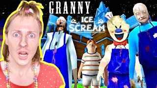 GRANNY 3 MOD ICE SCREAM 6  LES GRANDSPARENTS EN GLACIER PSYCHOPATHE  NadĂ¨ge Candle [upl. by Ztnaj]