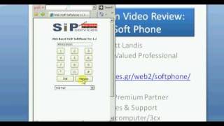 Web SIP SoftPhone First Impression Video Review [upl. by Eiroj]