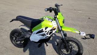 800 Watt Electric Dirt Bike Junior Kids Pit Bike Fully Automatic With 3 Speeds amp Horn [upl. by Blatman514]