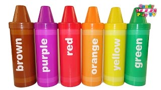 Learn Colours with Pencil Surprises And Toys  Learn Names of Fruits and Vegetables for Kids [upl. by Einegue]