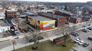 Miamisburg Plaza Theatre  Drone Footage  4k [upl. by Nylloc]