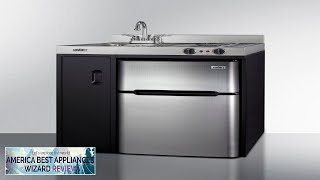 Summit 30quot Wide AllInOne Kitchenette with 2Burner 115V Coil Cooktop refrigeratorfreezer Review [upl. by Angelica]