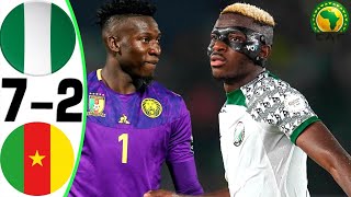 Nigeria vs Cameroon 72  All Goals and Highlights  2024 🤯 ONANA [upl. by Aneehsak]