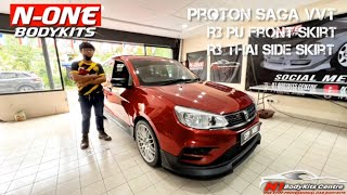 Thanks customer support Proton saga vvt facelift r3 pu front skirt r3 thai side skirt [upl. by Leibrag]