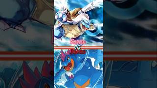 Blastoise vs Feraligatr Kanto VS Johto Part 2 shorts trending blastoise pokemon anime [upl. by Alitta]