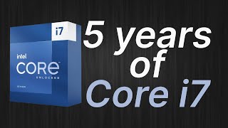 Intel Core i713700K vs i712700K vs i711700K vs i710700K vs i79700K  5 generations 20182023 [upl. by Elazaro]