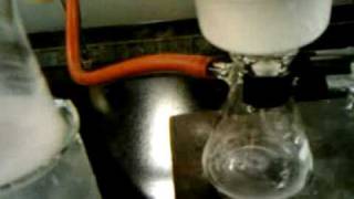 filtering purified product Phenacetin amide synthesis3gp [upl. by Auqined295]