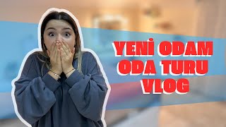 YENİ ODAM YENİ EŞYALARIM ODA TURU VLOG [upl. by Nojel]