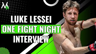 Luke Lessei Discusses ONE Fight Night 24 Fight Against Bampara Kouyate [upl. by Aile]