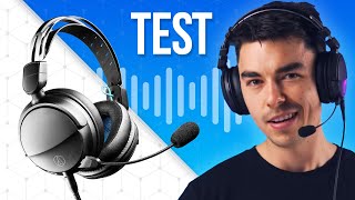 AudioTechnica ATHGL3  Microphone Test Headset Comparison [upl. by Zellner]