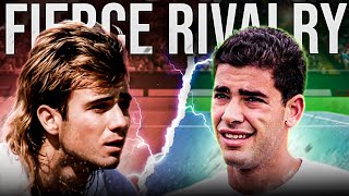 Andre Agassi Vs Pete Sampras The Rivalry Of The AGES [upl. by Naeerb]