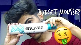 ENLIVEN New Hair Mousse Product Review  Mens Hairstyle [upl. by Nilyaj]