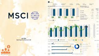 MSCI MSCI Inc Q2 2024 Earnings Conference Call [upl. by Egreog]