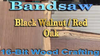 Band Saw Black Walnut and Red Oak for Wood Turning Projects woodturning how howto [upl. by Reiser]