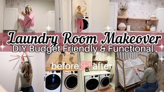 NEW DIY BUDGET FRIENDLY LAUNDRY ROOM MAKEOVER  TIFFANI BEASTON HOMEMAKING 2024 [upl. by Emmalyn]